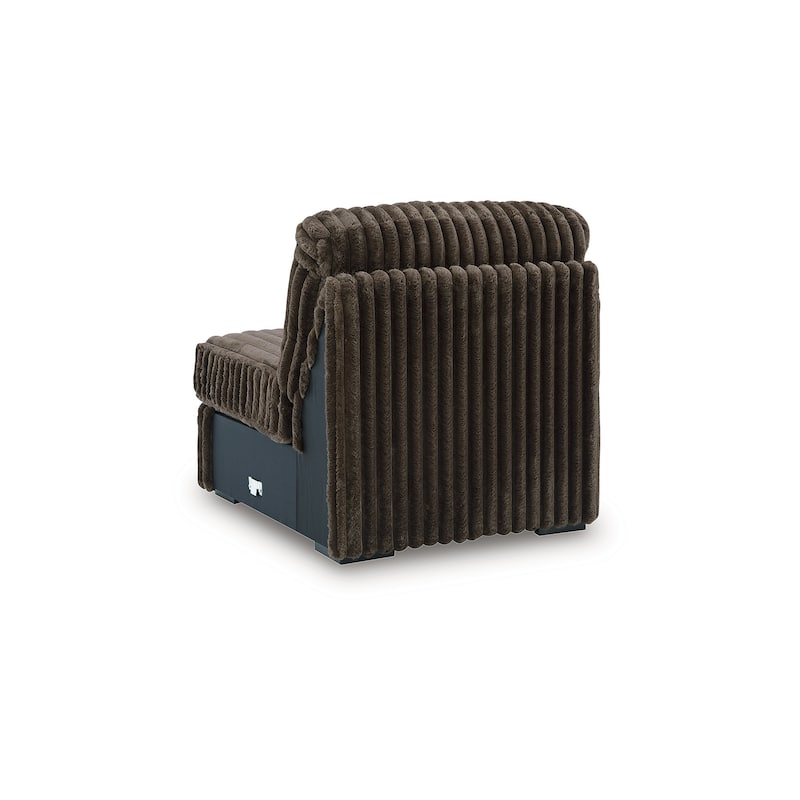 Signature Design by Ashley Midnight-Madness Dark Brown 5-Piece Sectional - 122" W x 122" D x 40" H