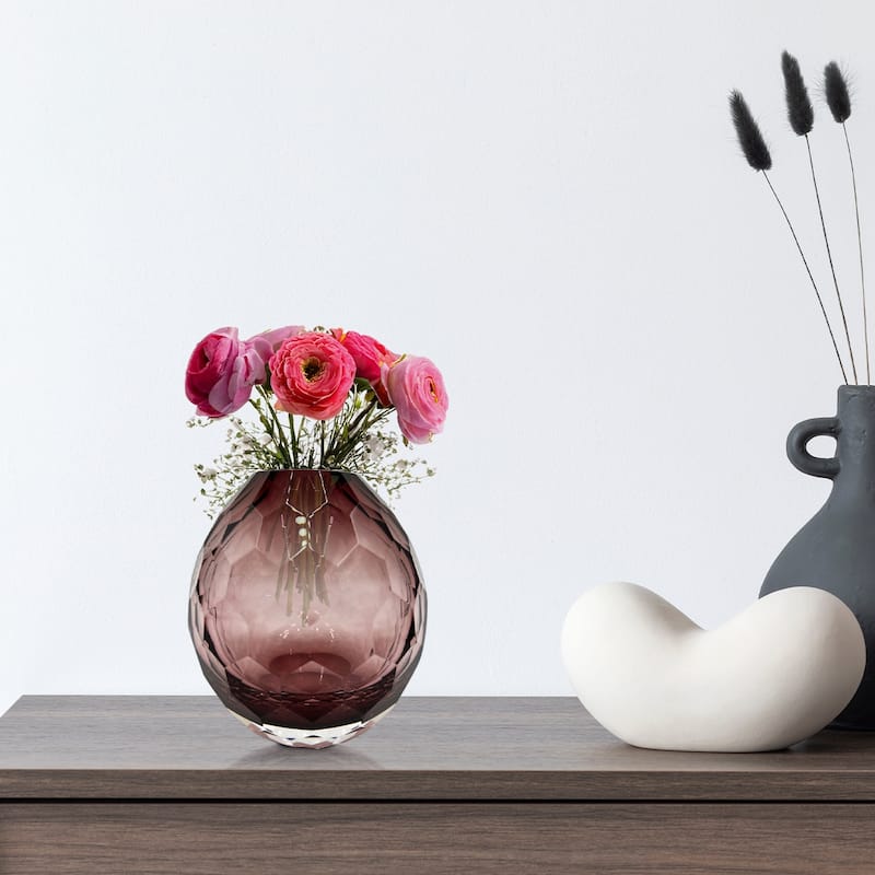6" High Premium Contemporary Glass Bud Vase for Flowers