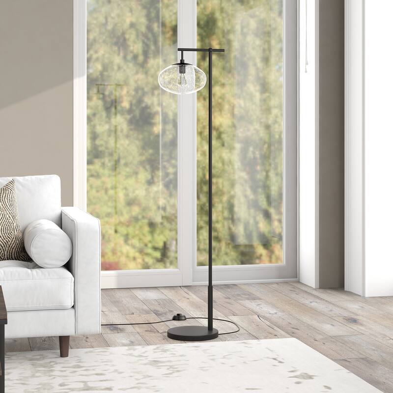 Blume 68" Tall Floor Lamp with Glass Shade