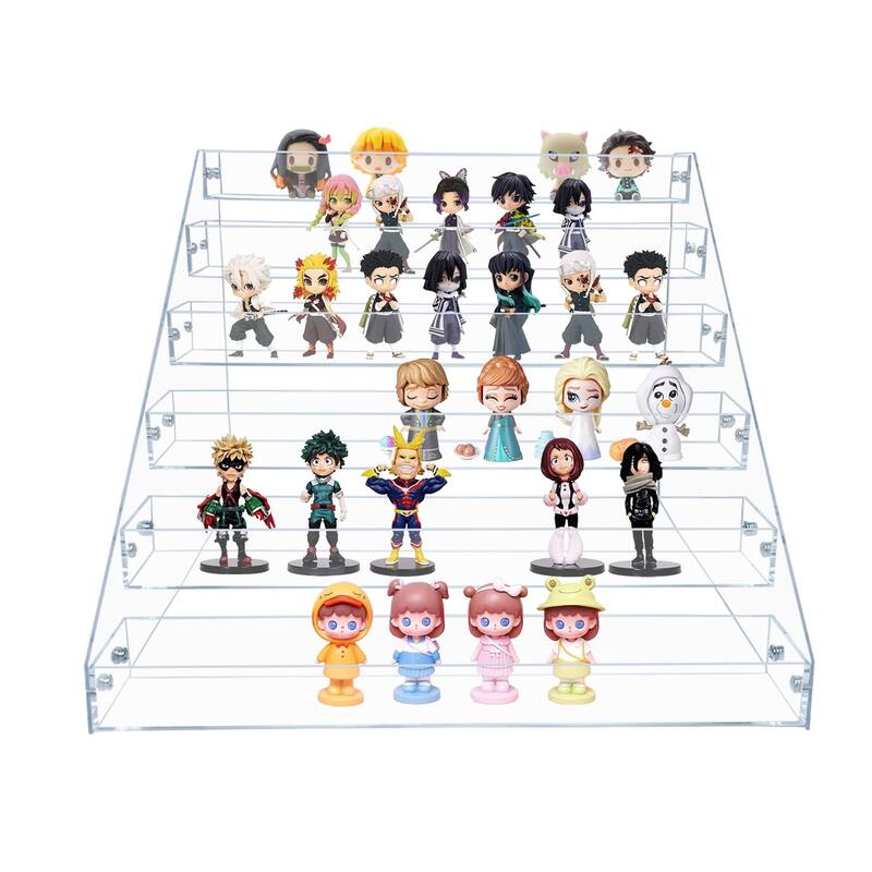 Tiered Spice Rack, Seasoning Organizer, Clear Acrylic Vertical Shelves Can Organizer Kitchen Organization & Storage - 6 Tier