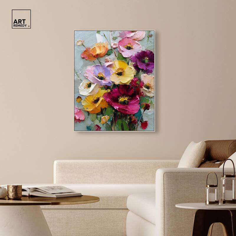 Floral Texture I Canvas by Art Remedy