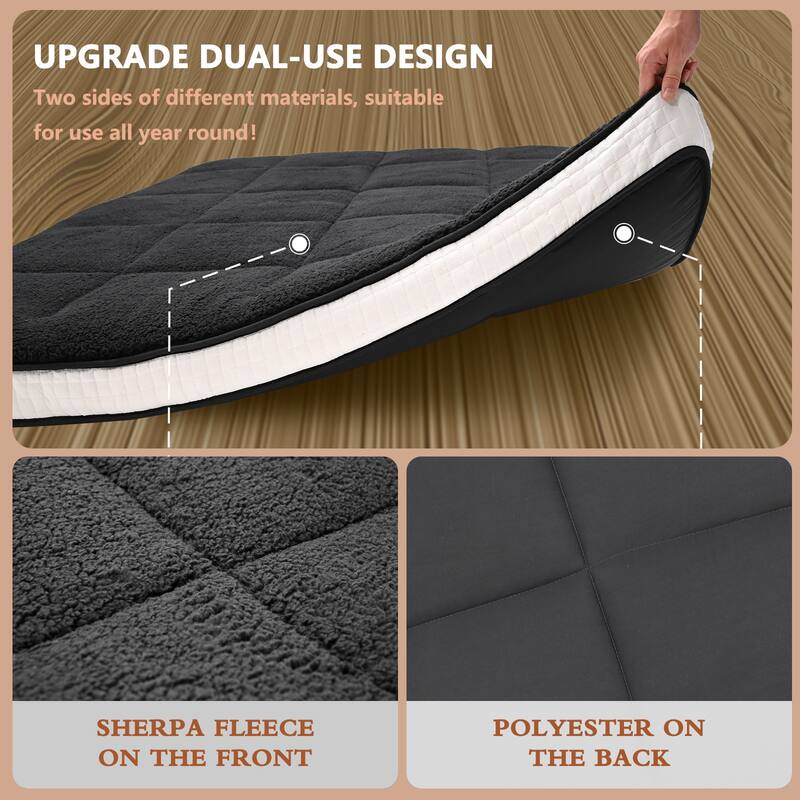 Floor Mattress, Futon Mattress, Thick Folding Sleeping Pad