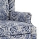 preview thumbnail 46 of 134, 2 Set Traditional Patterned Wingback Accent Chairs with NailHead