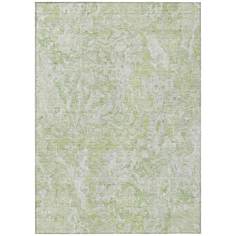 Machine Washable Indoor/ Outdoor Chantille Abstract Modern Rug