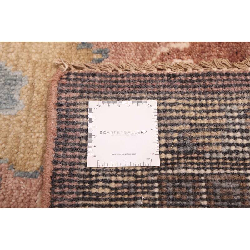 ECARPETGALLERY Hand-knotted Modern Oushak Dark Violet Wool Rug - 8'1 x 10'2