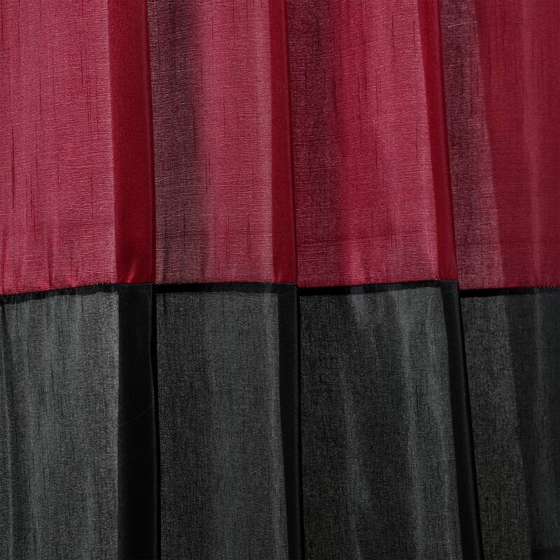 Copper Grove Moberly Red/ Black Milione Fiori 84-inch Curtain Panel Pair