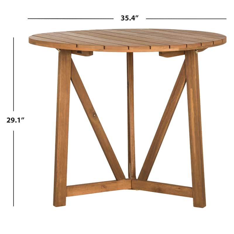 SAFAVIEH Outdoor Hyong Round Table - 35Wx35Dx29H