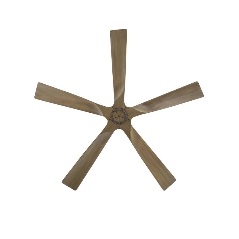 MLiAN 52 In. 5 Solid Wood Blades Indoor Ceiling Fan with Remote - 52 inch