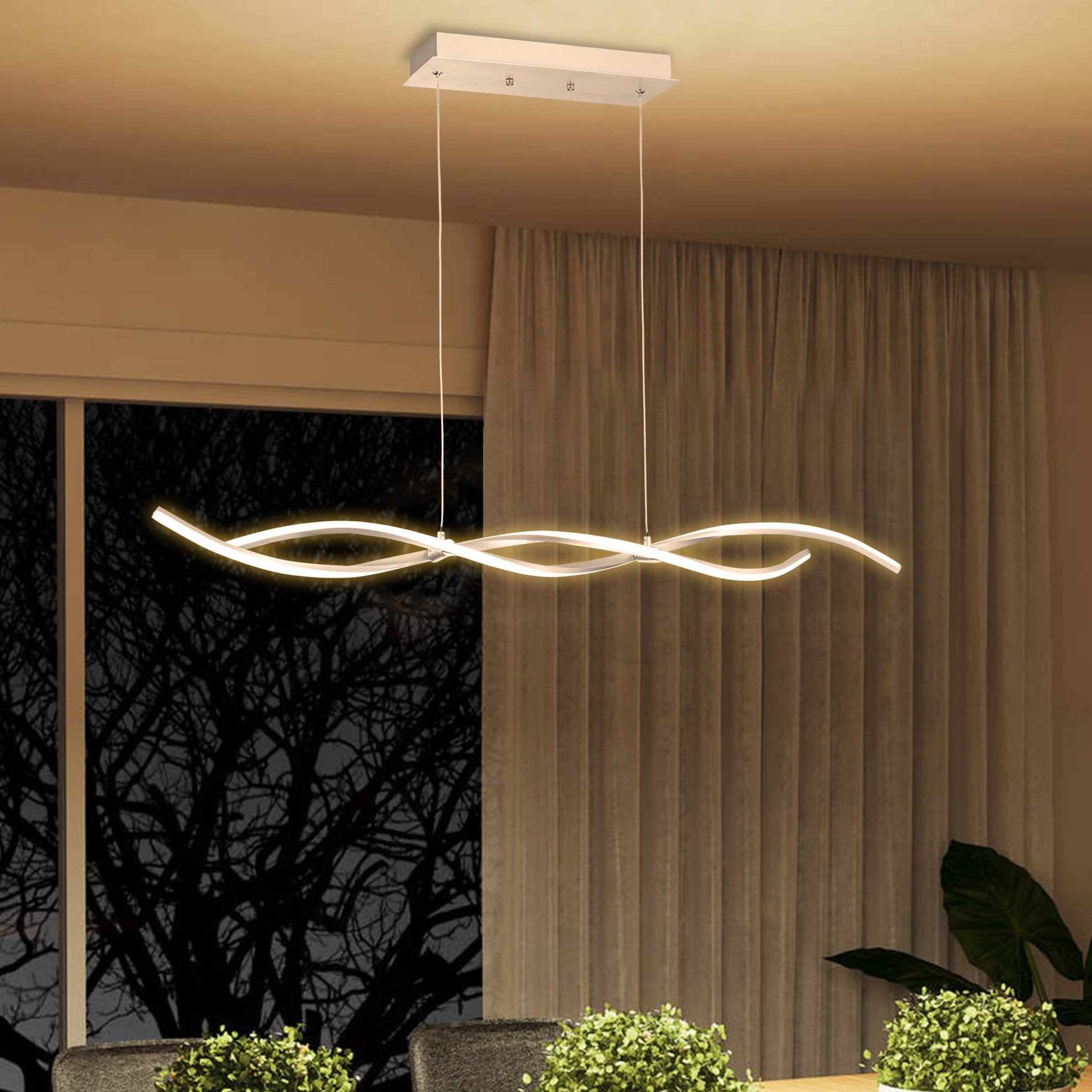 Spiral led ceiling light outlet