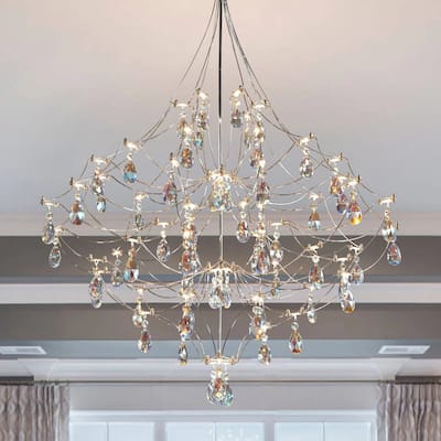 KAYLA Modern Crystal Chandelier - Luxury LED Pendant Ceiling Light