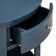 preview thumbnail 39 of 55, Fillmore 1-Drawer Oval Wood Shelf Accent End Table by iNSPIRE Q Modern