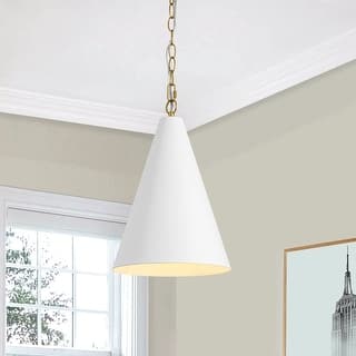 Modern 1-Light Dimmable Conical Single Pendant