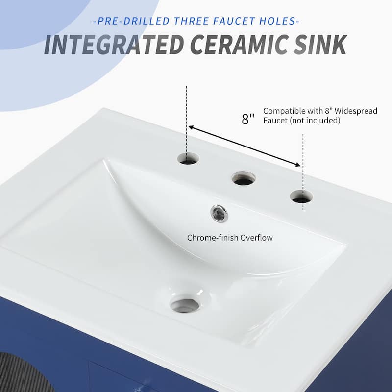 24" Bathroom Vanity with Sink