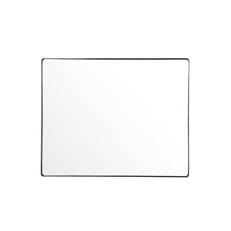 Varaluz Kye Rounded Rectangular Wall Mirror - Polished Nickel - Polished Nickel - Polished Nickel