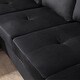 preview thumbnail 36 of 38, L-shape Reversible Sectional Sofa with Storage Ottoman Rivet Ornament