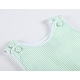 preview thumbnail 3 of 2, Classic Green Seersucker Bubble Romper