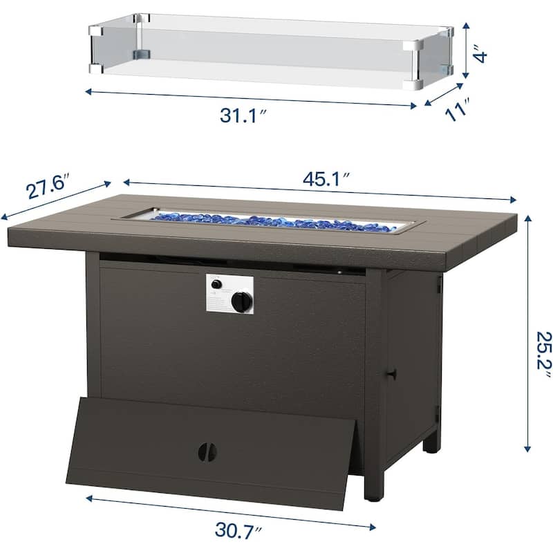 Kullavik Aluminum Corner Sofa Set, Patio Outdoor Sectional Sofa Set with Armrests and Footrests
