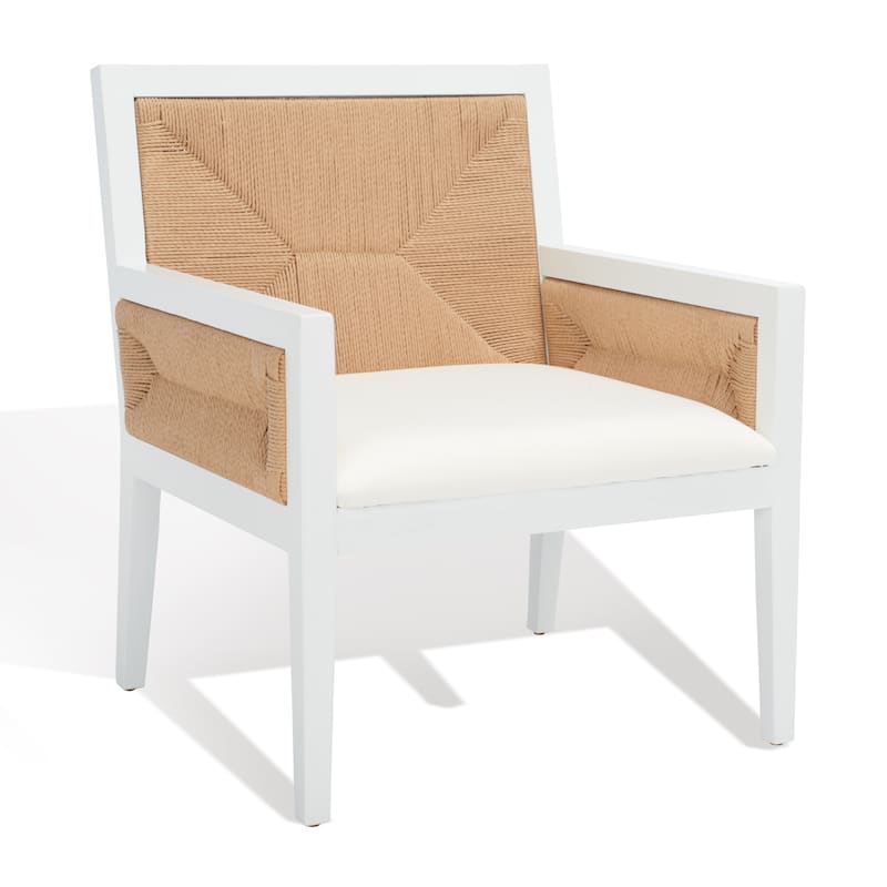 SAFAVIEH Couture Emilio Woven Accent Chair - 25 in. W x 26 in. D x 31 in. H