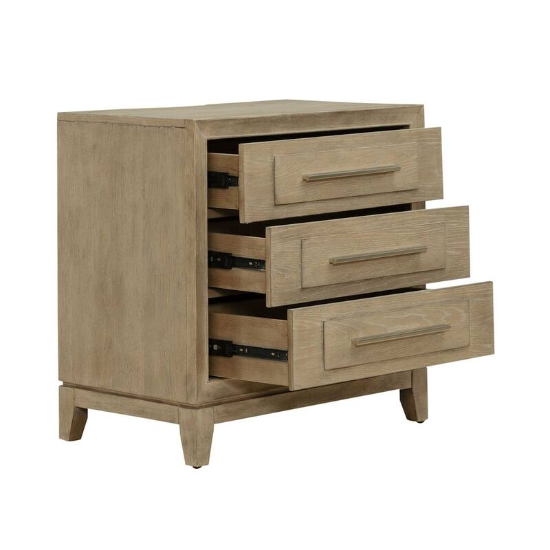 Liberty Furniture Brentwood 3 Drawer Nightstand with Charging Station