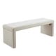 preview thumbnail 1 of 7, Porthos Home Cyril Fabric Upholstered Accent Bench Beige
