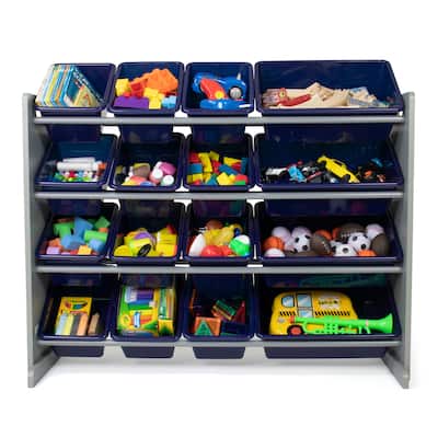 Humble Crew Newport Super Sized Toy Organizer with 16 Storage Bins - Toddler, Pre-school