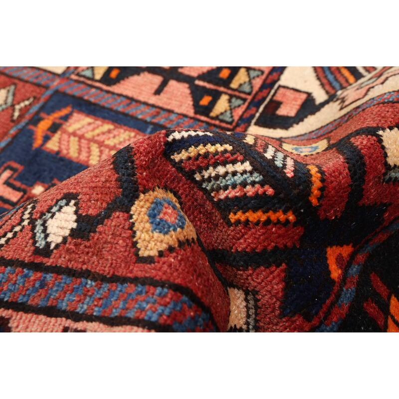 ECARPETGALLERY Hand-knotted Kayseri Vintage Red Wool Rug - 4'7 x 9'9