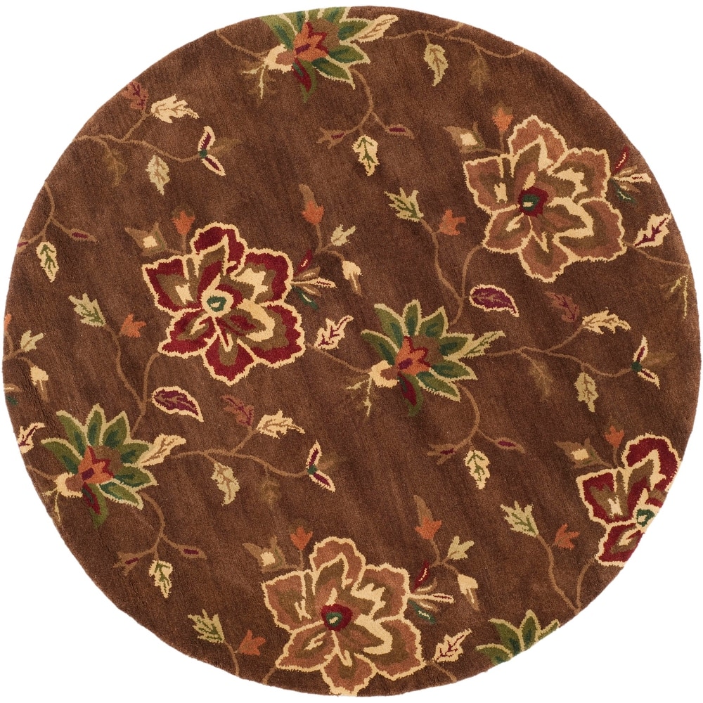 SAFAVIEH Handmade Jardin Sigurdis Country Floral Wool Rug