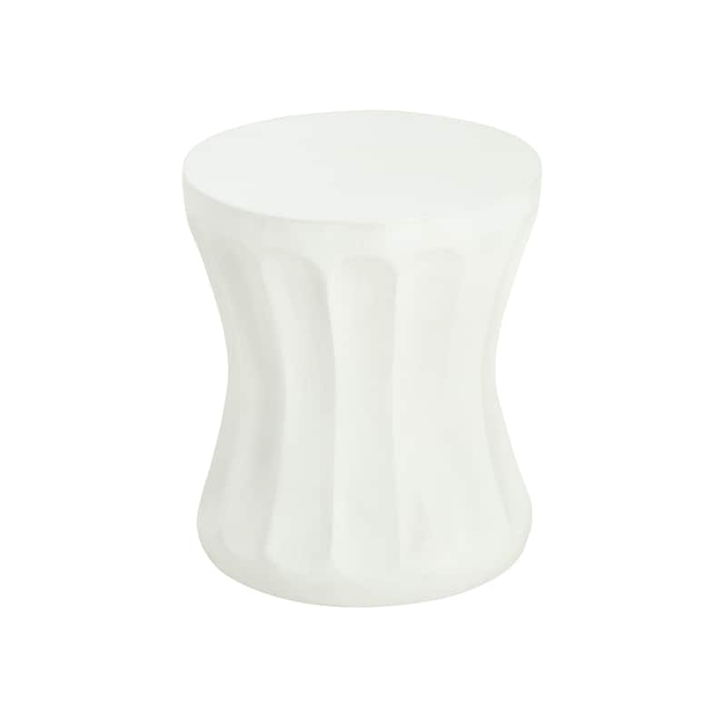 Outdoor Round Concrete Antique White Side Table Living Room Mgo End Table