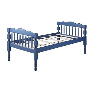 Classic Rectangular Design Twin over Twin Bunk Bed