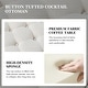 preview thumbnail 12 of 14, Illyria Transitional Multifunctional Tufted 35.5" Shabby Chic Storage Ottoman Table with Spindle Legs by HULALA HOME