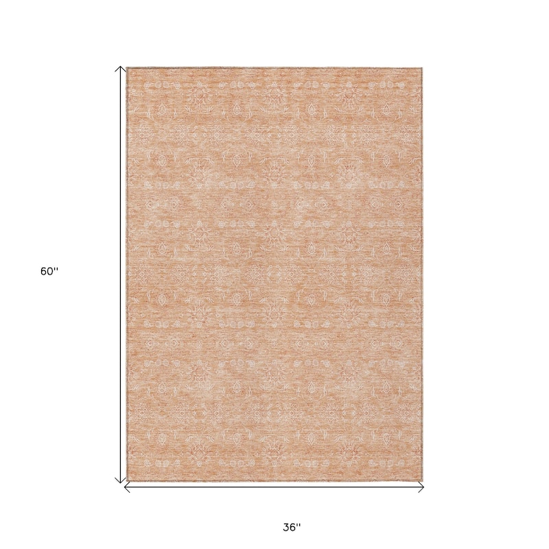 HomeRoots Floral Transitional Rectangle Outdoor Rug