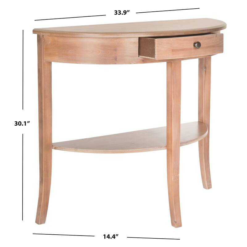 SAFAVIEH Sada Ash Grey Console - 33.9" x 14.4" x 30.1" - 33.9" x 14.4" x 30.1" - 34Wx14Dx30H