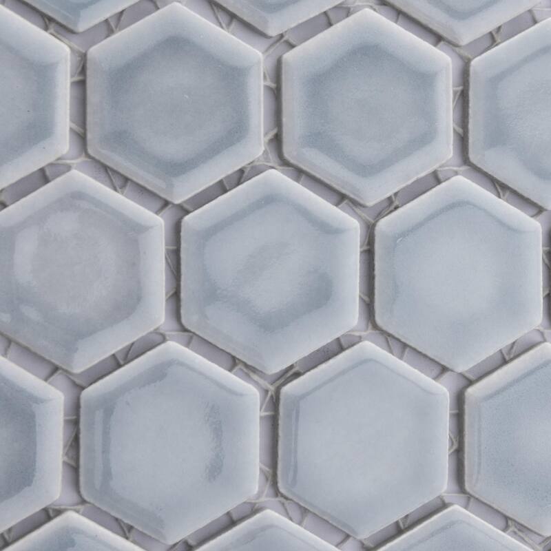 Merola Tile Hudson 1" Hex Slate 11-7/8" x 13-1/4" Porcelain Floor and Wall Tile