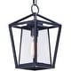 preview thumbnail 1 of 4, Maxim Artisan Single Light 8" Wide Outdoor Pendant Black