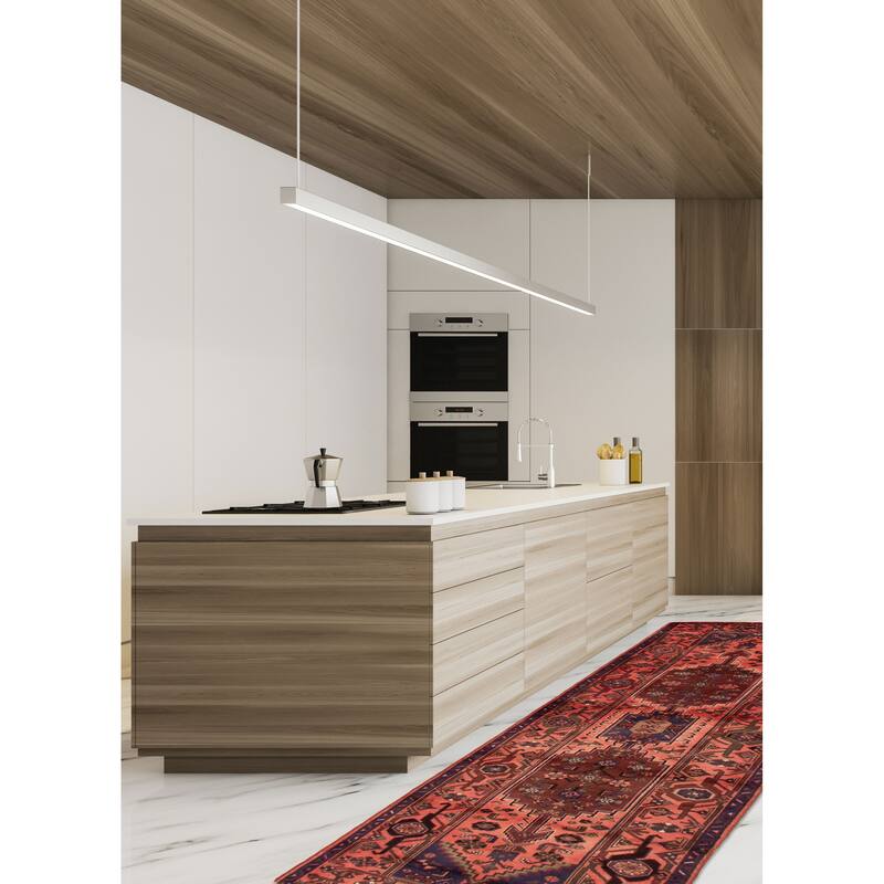 ECARPETGALLERY Hand-knotted Andelz Copper Wool Rug - 3'5 x 9'10