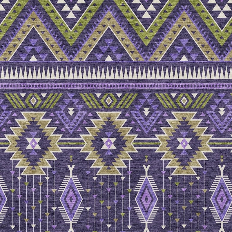 HomeRoots Aztec Transitional Rectangle Outdoor Rug