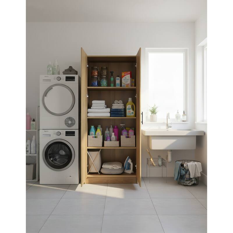 Modex Multi-Purpose Utility Storage Cabinet - W 31.5″ × D 15.7″ × H 70.9″