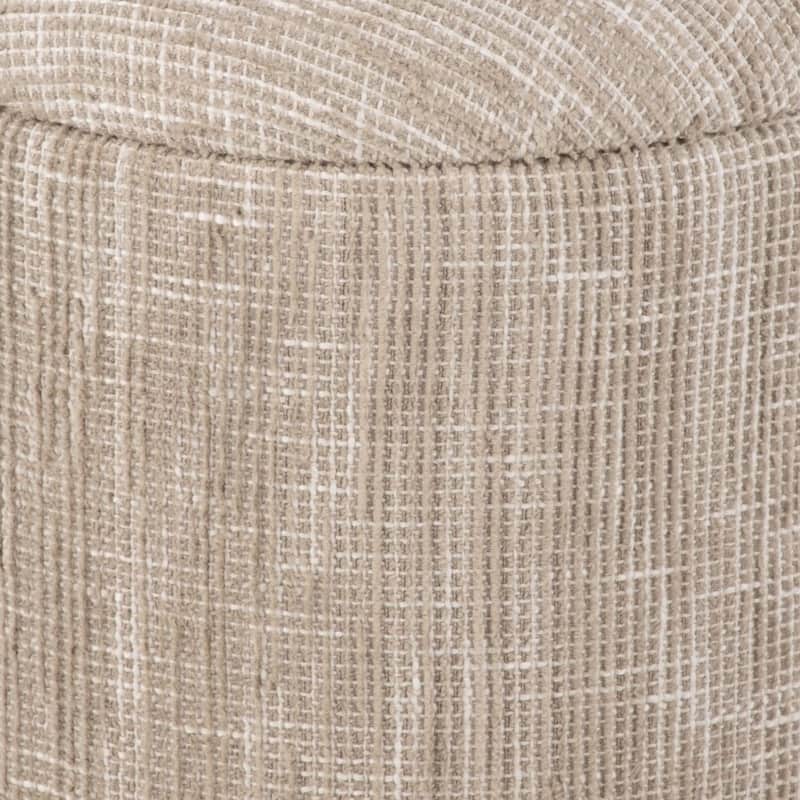 Handwoven Fabric Storage Ottoman
