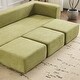 preview thumbnail 7 of 18, Convertible Sectional Sofa with 3 Storage Ottomans - High-Resilience Foam Sleeper, Space-Saving Chenille Floor Sofa