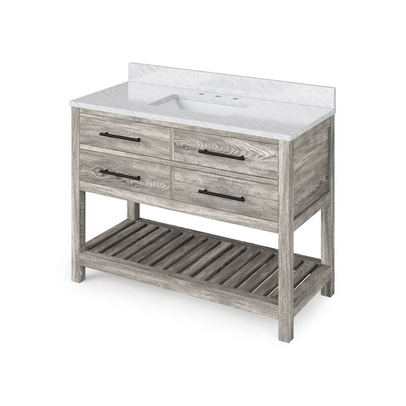 Jeffrey Alexander VKITWAV48R-MARBLE Wavecrest II 48" Free Standing