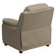 preview thumbnail 51 of 106, Deluxe Padded Contemporary Kids Recliner with Storage Arms