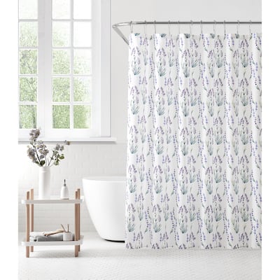 Lavender Design Shower Curtain