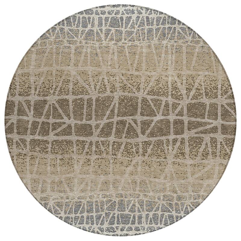 Machine Washable Indoor/ Outdoor Boho Global Chantille Rug