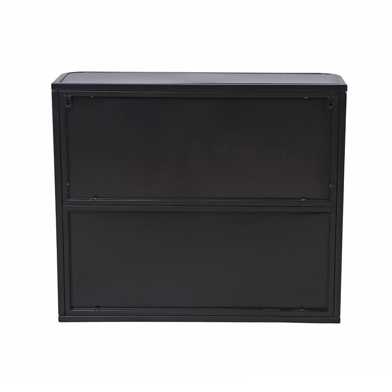 Wall Mounted Bathroom Cabinet with Mirror and Open Shelf