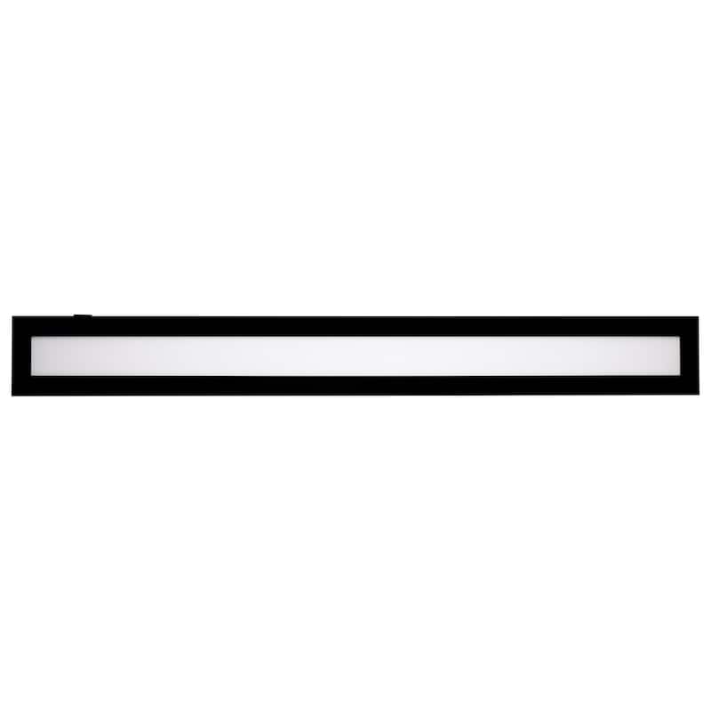 Blink Pro Plus 42W 5.5 in. x 48 in. Surface Mount LED CCT Selectable 90 CRI Black Finish 120/277V Rectangular Shape
