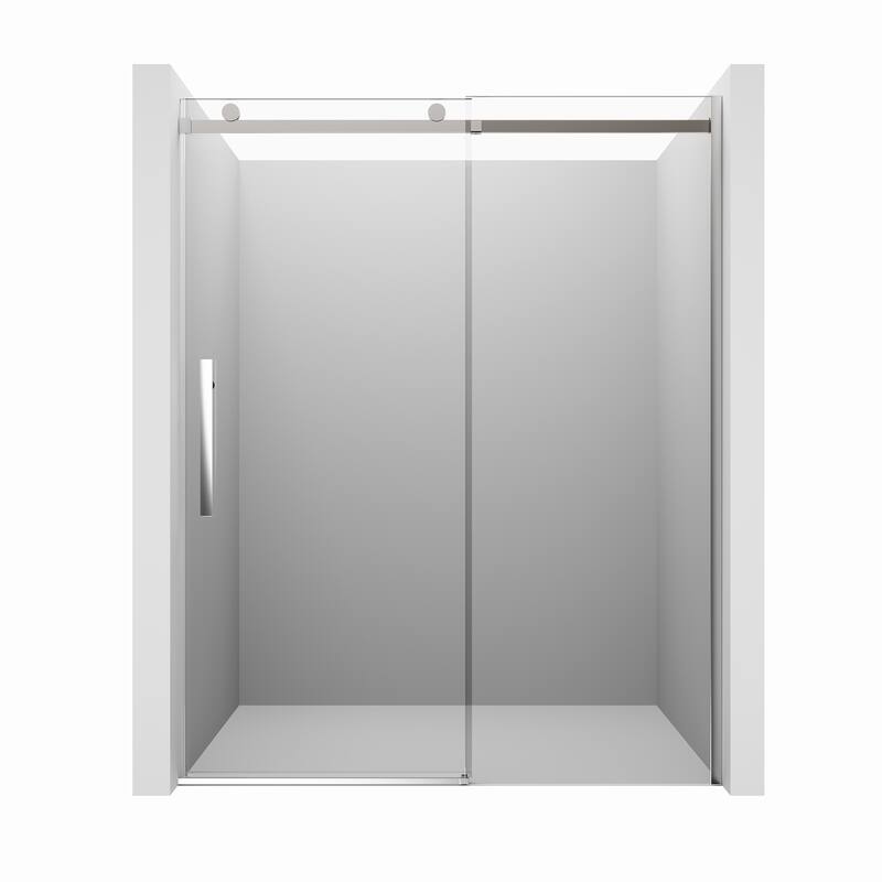 CASAINC 60 in. W x 76 in. H Sliding Frameless Shower Door with SGCC Certification