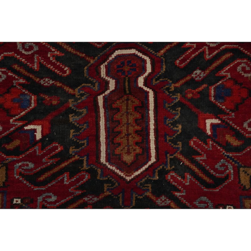 Hand Knotted Oriental 100% Wool Carpet Traditional Medallion Red Heriz Area Rug - 13' 0'' X 10' 0''