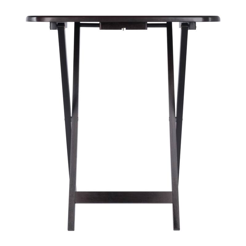 Corbett 4 Snack Tables with Stand Coffee Finish
