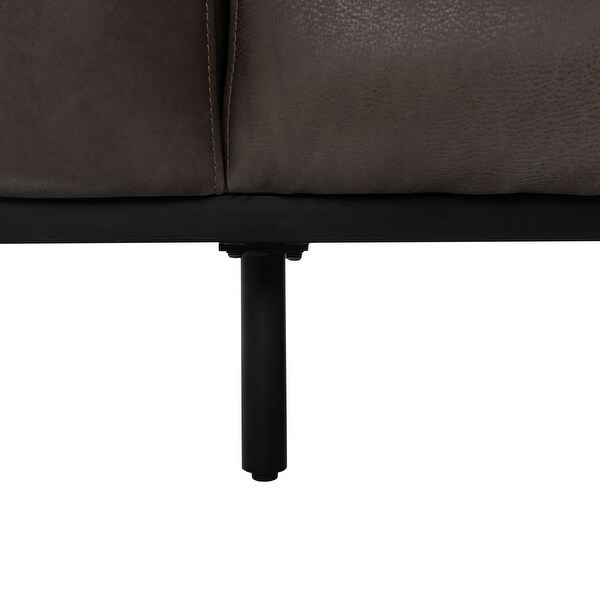 SAFAVIEH Couture Elyssa Top Grain Leather Sofa - 94.5