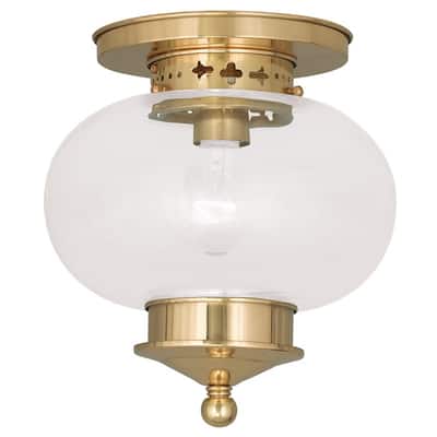 Livex Lighting Harbor 1 Light Semi-Flush Ceiling Fixture